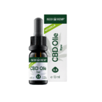 A bottle and box of Wedihemp CBD Oil RAW 2.5%, 10 ml.