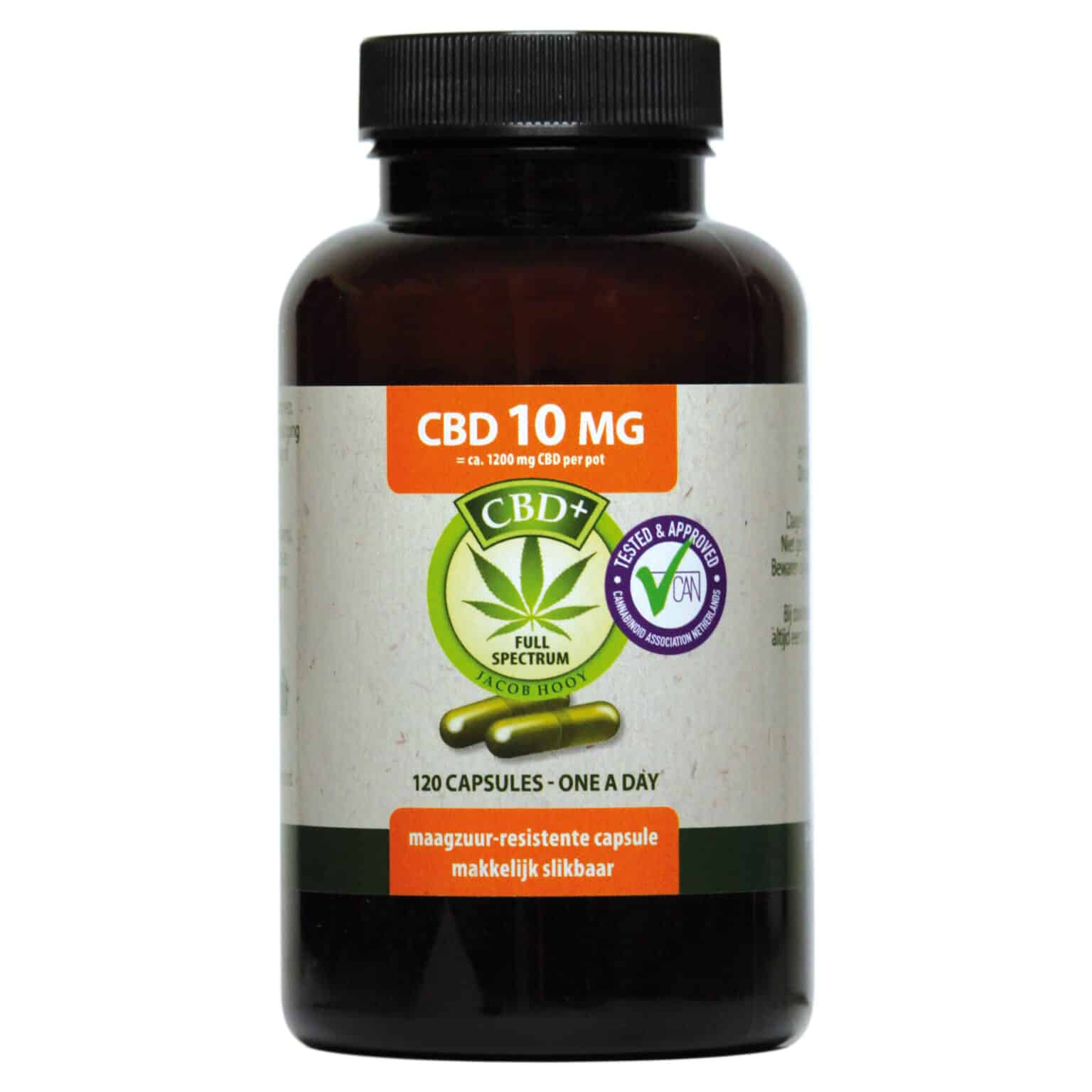 Jacob Hooy CBD Capsules (120 pcs - 10mg) - CBDSense.com