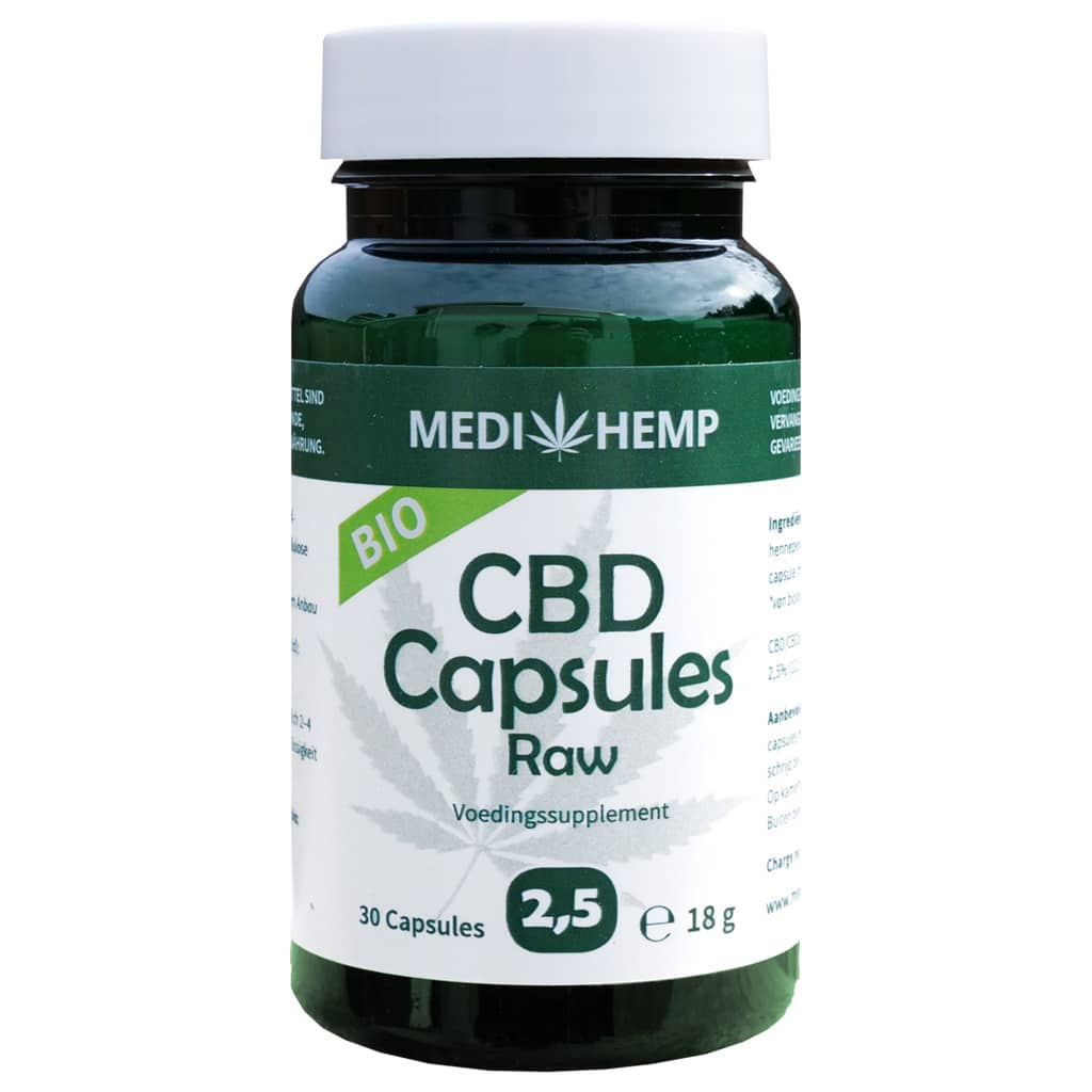 Medihemp CBD Capsules 2,5% (12,5mg) - CBDSense.com