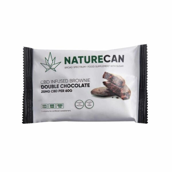 Naturecan's CBD brownie - double chocolate.